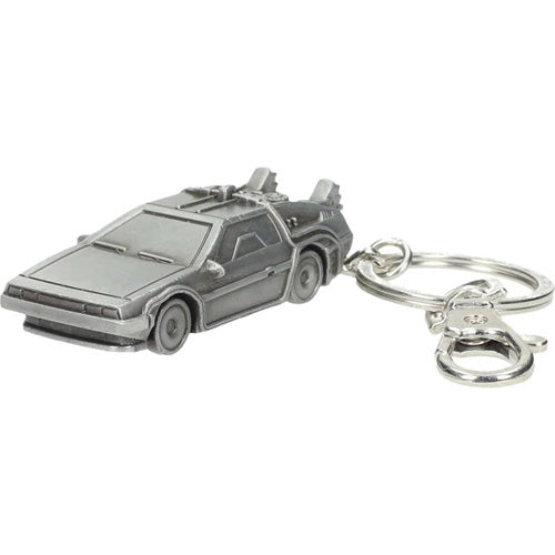 Back To The Future Delorean Time Machine 3D Metal Keyring Bttf