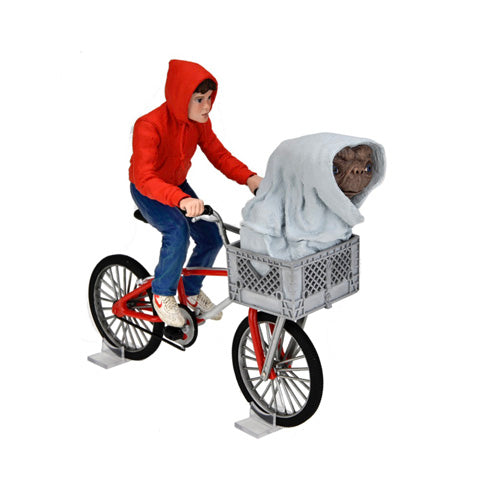 E.T. 40th Anniversary Elliot And E.T. On Bicycle 7 Inch Scale Action Figure