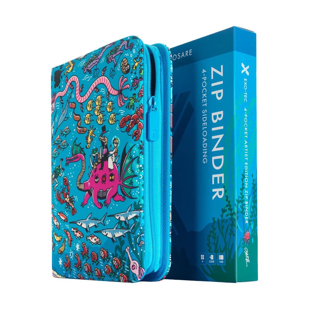Vault X: Exo-Tec 4-Pocket Zip Binder Water: Osare