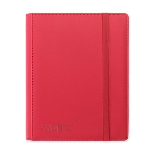 Vault X: 9-Pocket Exo-Tec Strap Binder Fire Red