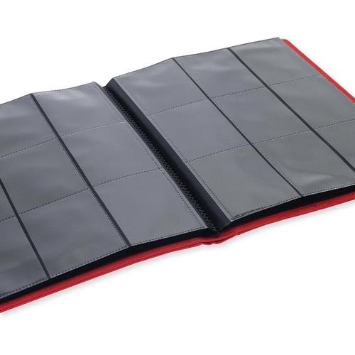 Vault X: 9-Pocket Exo-Tec Strap Binder Fire Red
