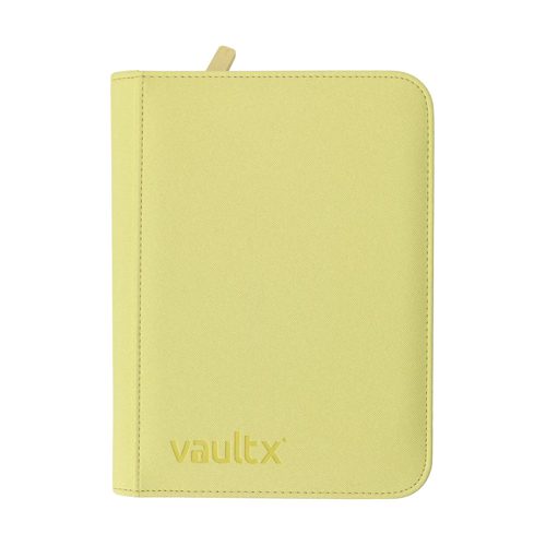 Vault X - 4-Pocket Exo-Tec Zip Binder - Pastel Yellow