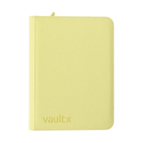 Vault X - 9-Pocket Exo-Tec Zip Binder- Pastel Yellow