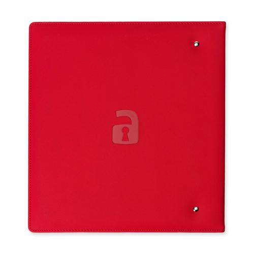 Vault X: Slim Exo-Tec Ring Binder Fire Red