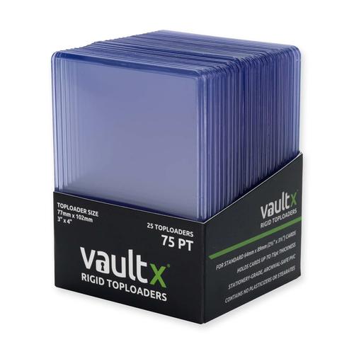 Vault X: Rigid Toploaders 75pt 25 Pack