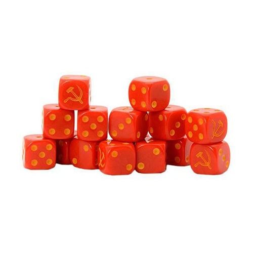 Soviet Union D6 Dice (16)