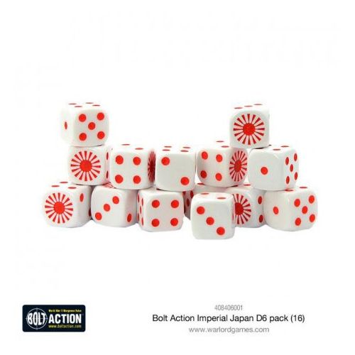 Imperial Japanese D6 Dice (16)