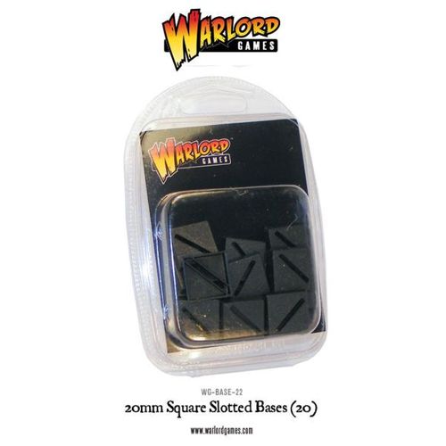 20mm Square Slotted Bases (20)