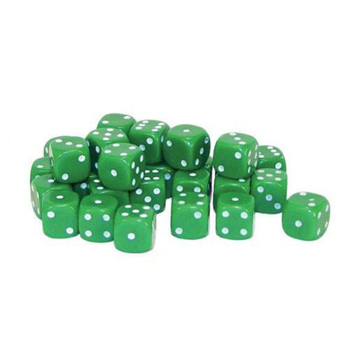 D6 Dice Pack - Green (30)