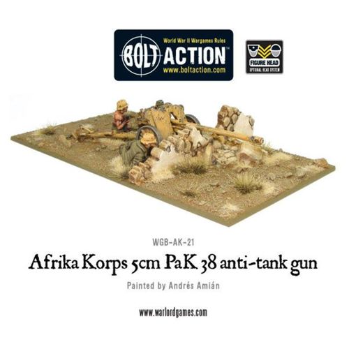 Afrika Korps 5cm PaK 38 anti-tank gun