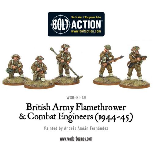 British Army Combat Engineers & Flamethrower Team