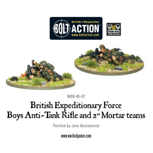 Early War Anti-Tank Rifle Team & 2" Light Mortar Teams
