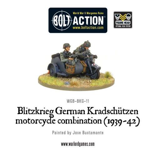 Blitzkreig German Kradschutzen Motorcycle Combination