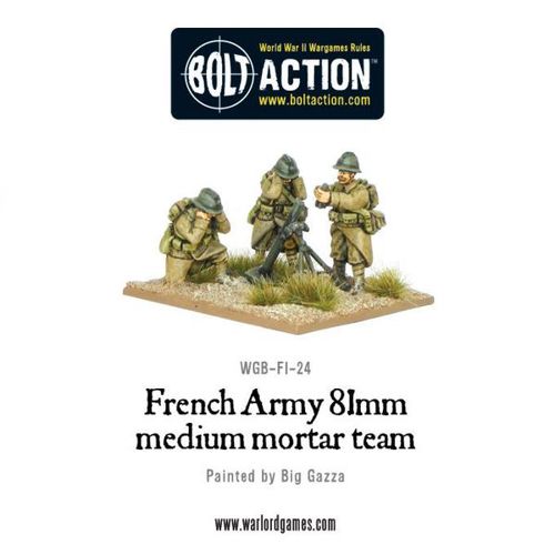 Early War French 81mm Mortar Team