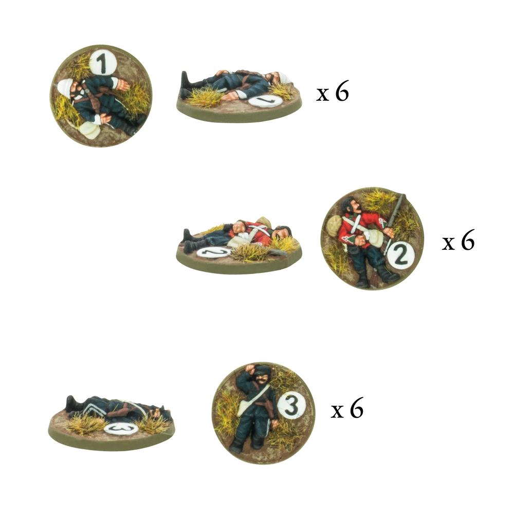 Epic Black Powder - Zulu! - British Army Casualty Markers