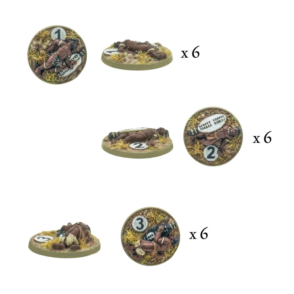 Epic Black Powder - Zulu! - Zulu Impi Casualty Markers