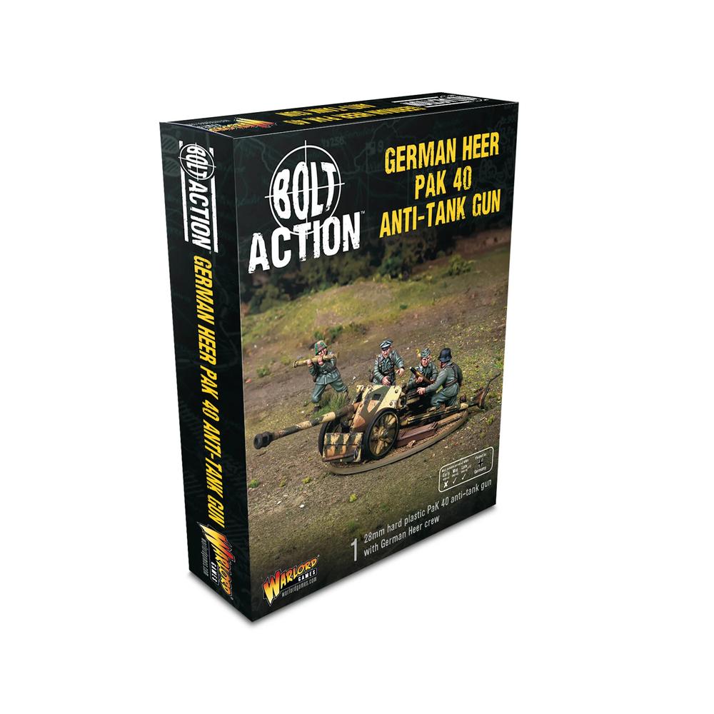 Bolt Action: German Pak 40 Anti-tank Gun (Plastic)