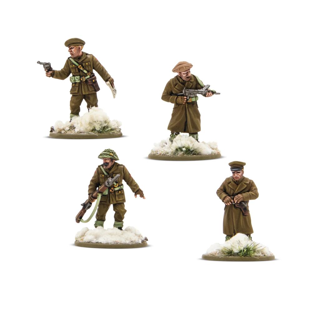 Bolt Action: British & Canadian Infantry (Winter) Platoon Commanders