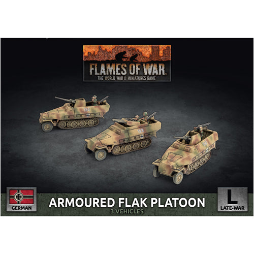 Sd Kfz 251 2cm / Triple 15mm Armoured Flak Platoon (3x Plastic)