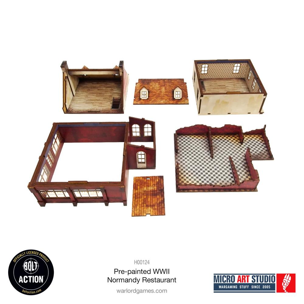 Bolt Action: WW2 Normandy Restaurant PREPAINTED_9