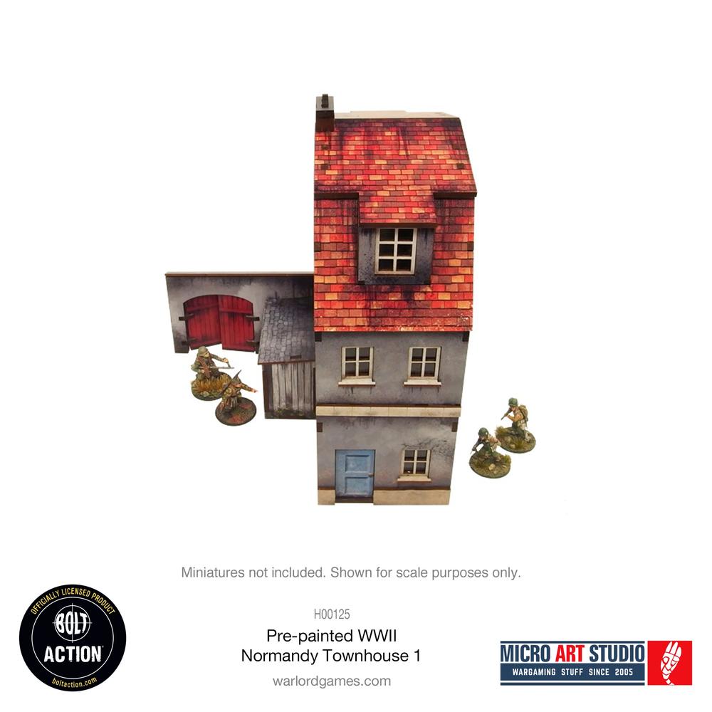 Bolt Action: WW2 Normandy Townhouse 1 PREPAINTED _2