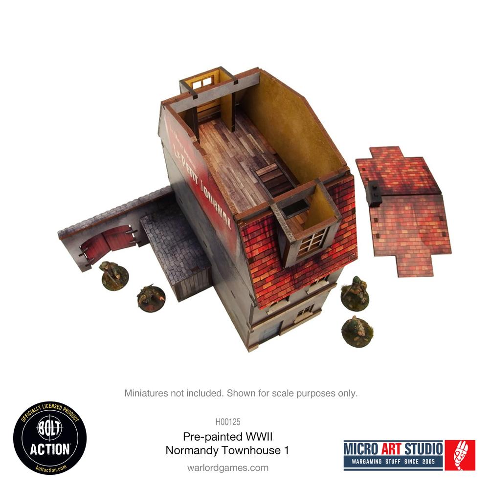 Bolt Action: WW2 Normandy Townhouse 1 PREPAINTED _3