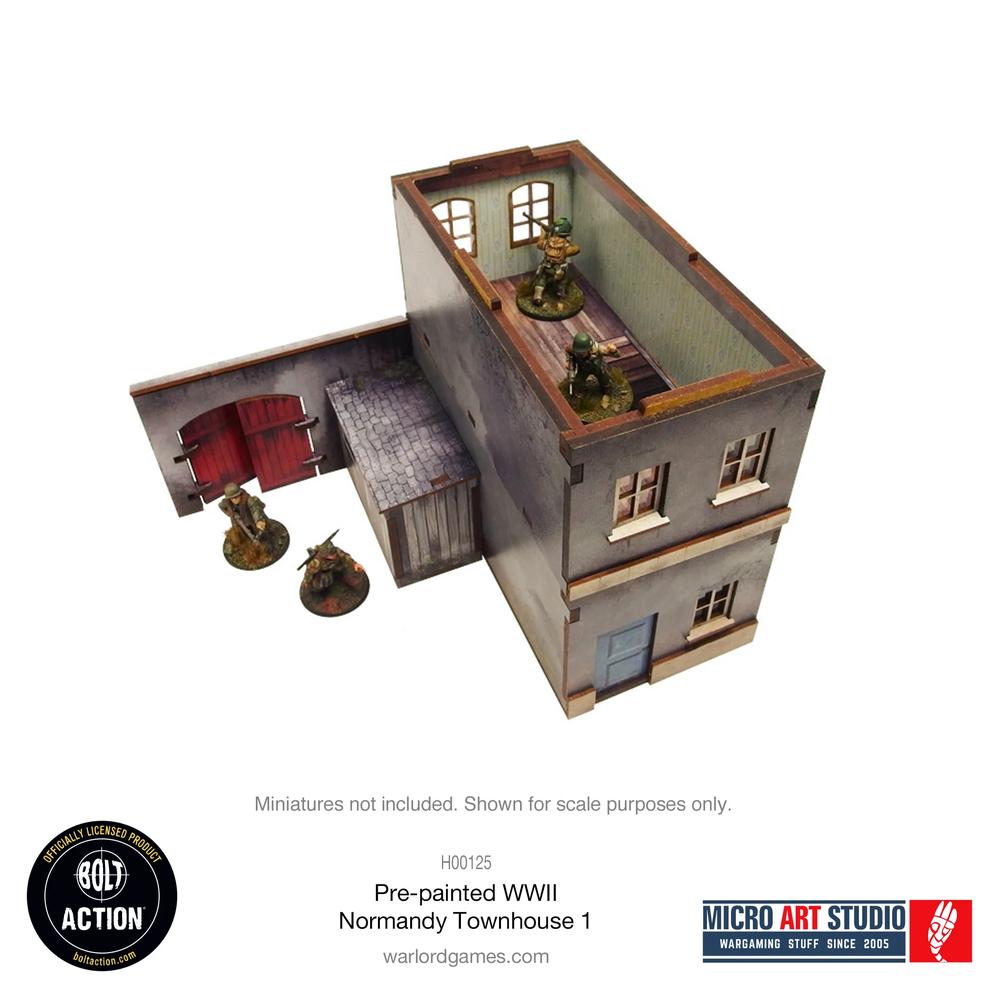 Bolt Action: WW2 Normandy Townhouse 1 PREPAINTED _4