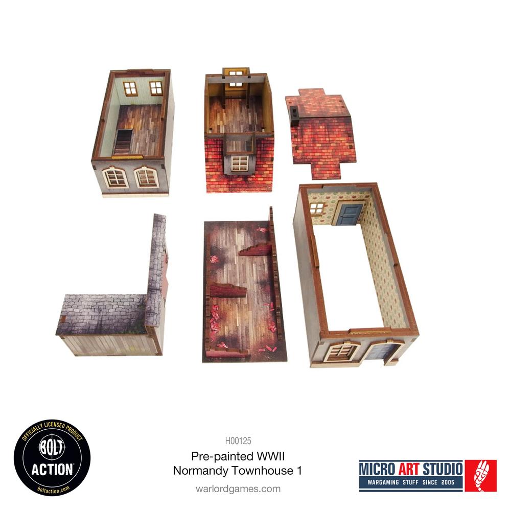 Bolt Action: WW2 Normandy Townhouse 1 PREPAINTED _8