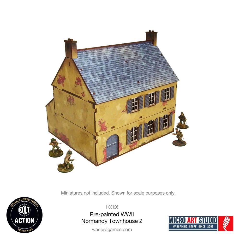 Bolt Action: WW2 Normandy Townhouse 2 PREPAINTED 