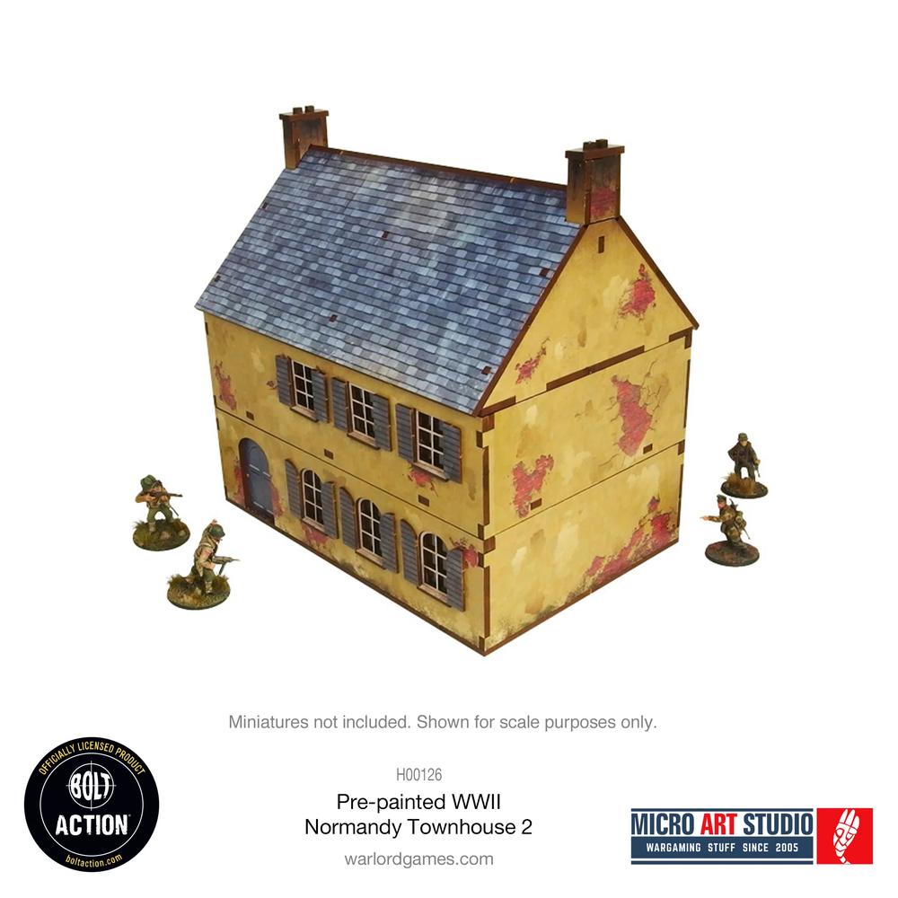 Bolt Action: WW2 Normandy Townhouse 2 PREPAINTED _1