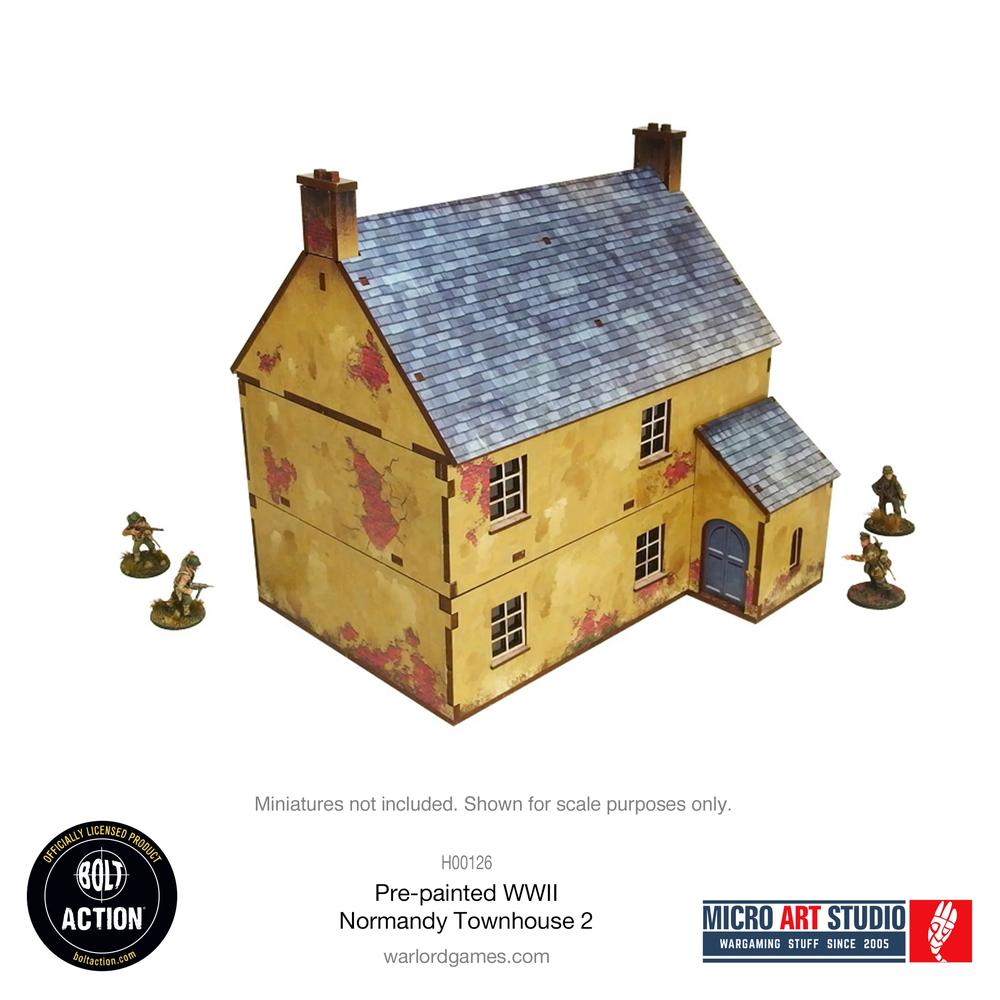 Bolt Action: WW2 Normandy Townhouse 2 PREPAINTED _2