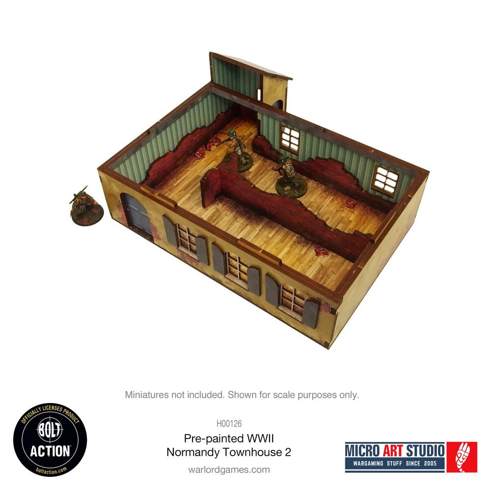 Bolt Action: WW2 Normandy Townhouse 2 PREPAINTED _6