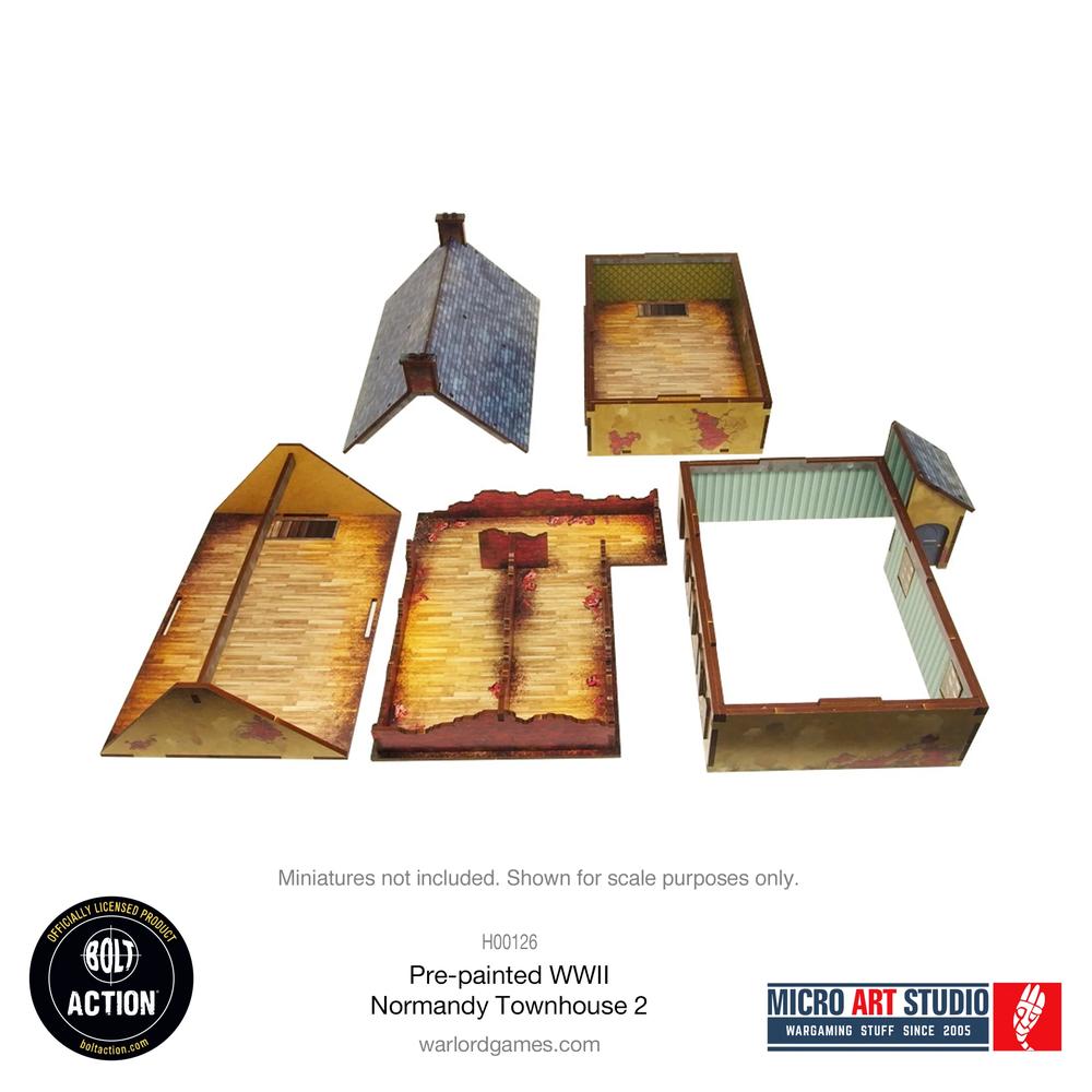 Bolt Action: WW2 Normandy Townhouse 2 PREPAINTED _8