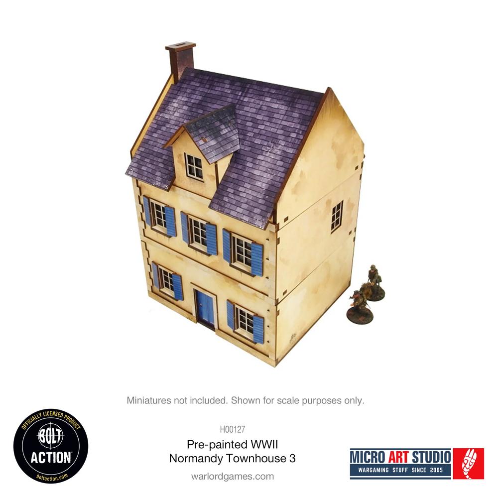 Bolt Action: WW2 Normandy Townhouse 3 PREPAINTED 