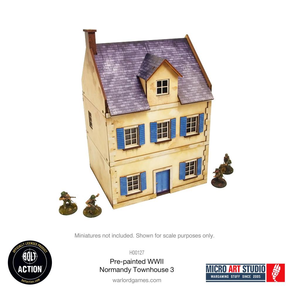 Bolt Action: WW2 Normandy Townhouse 3 PREPAINTED _1
