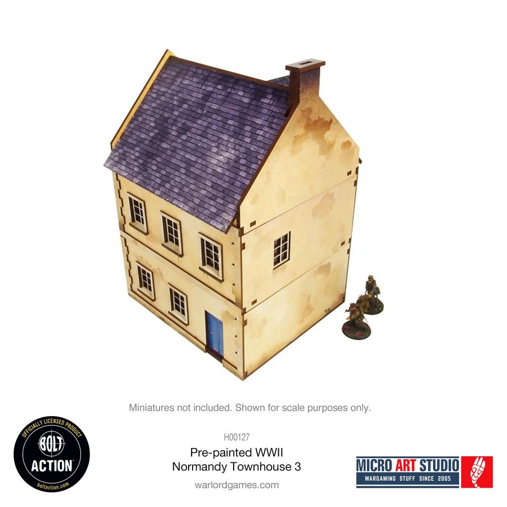 Bolt Action: WW2 Normandy Townhouse 3 PREPAINTED _2