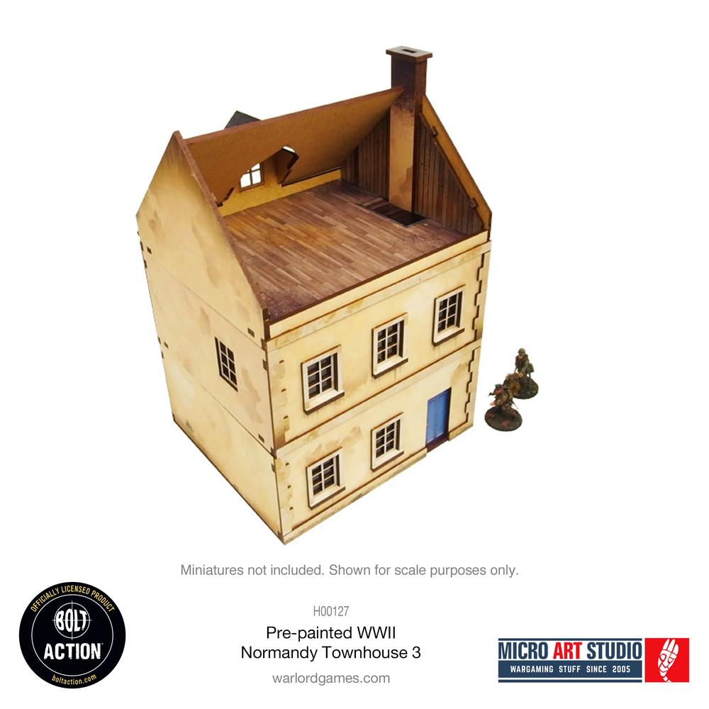Bolt Action: WW2 Normandy Townhouse 3 PREPAINTED _4