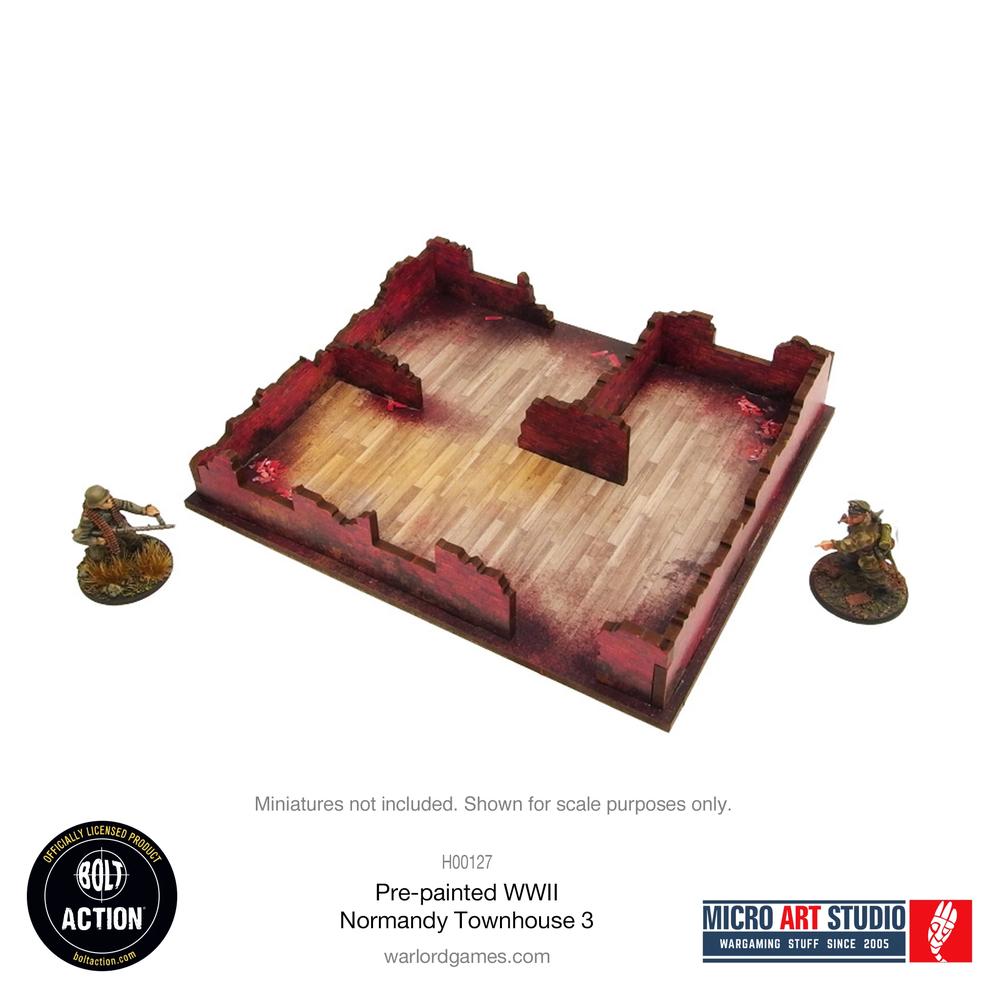 Bolt Action: WW2 Normandy Townhouse 3 PREPAINTED _6