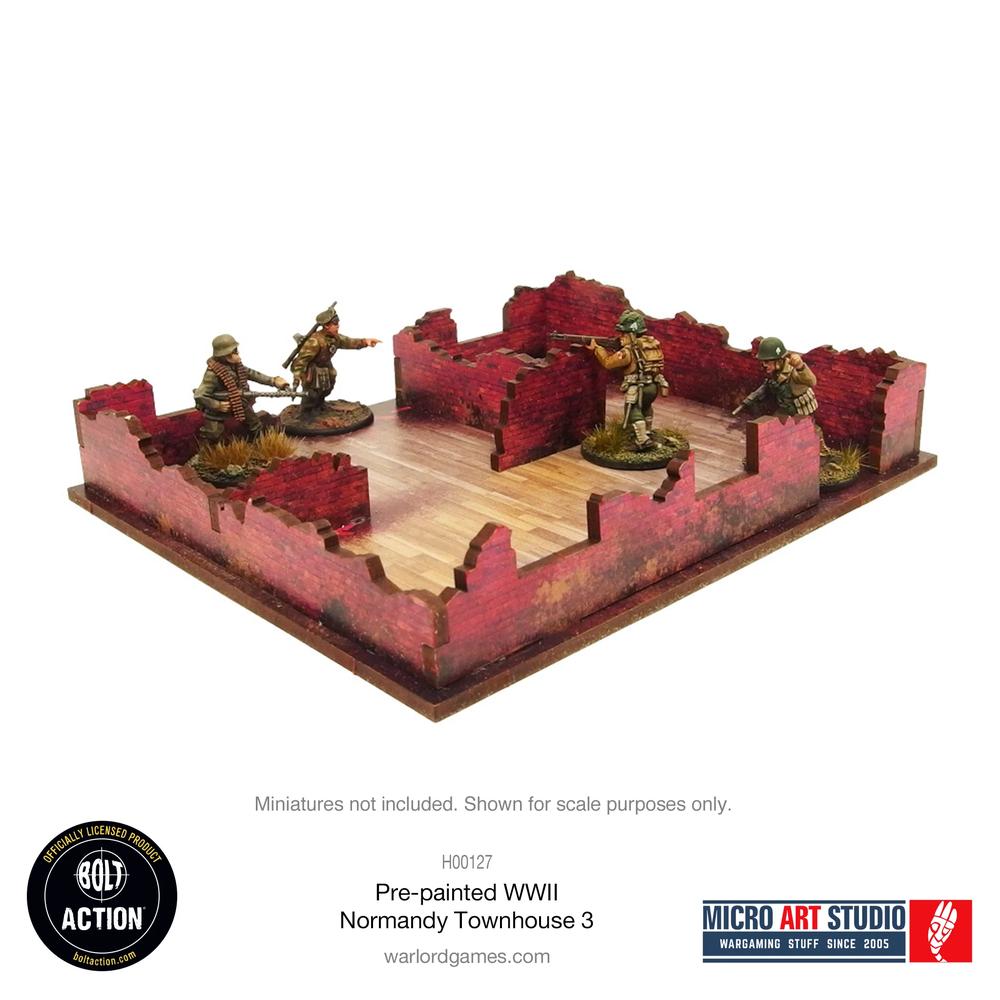 Bolt Action: WW2 Normandy Townhouse 3 PREPAINTED _7