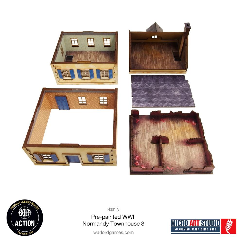 Bolt Action: WW2 Normandy Townhouse 3 PREPAINTED _8