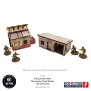 Bolt Action: WW2 Normandy Small Sheds with Dovecote PREPAINTED 