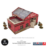 Bolt Action: WW2 Normandy Garage with Petrol Station PREPAINTED 