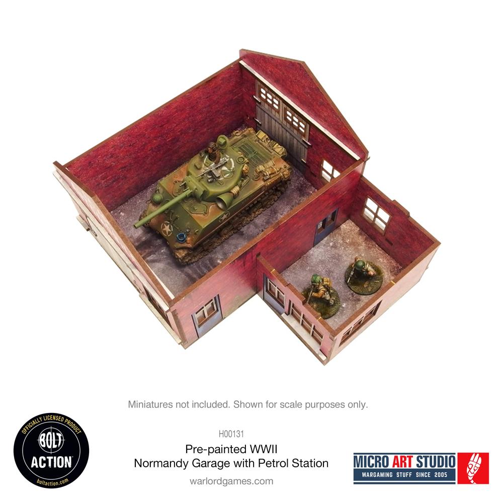 Bolt Action: WW2 Normandy Garage with Petrol Station PREPAINTED _7