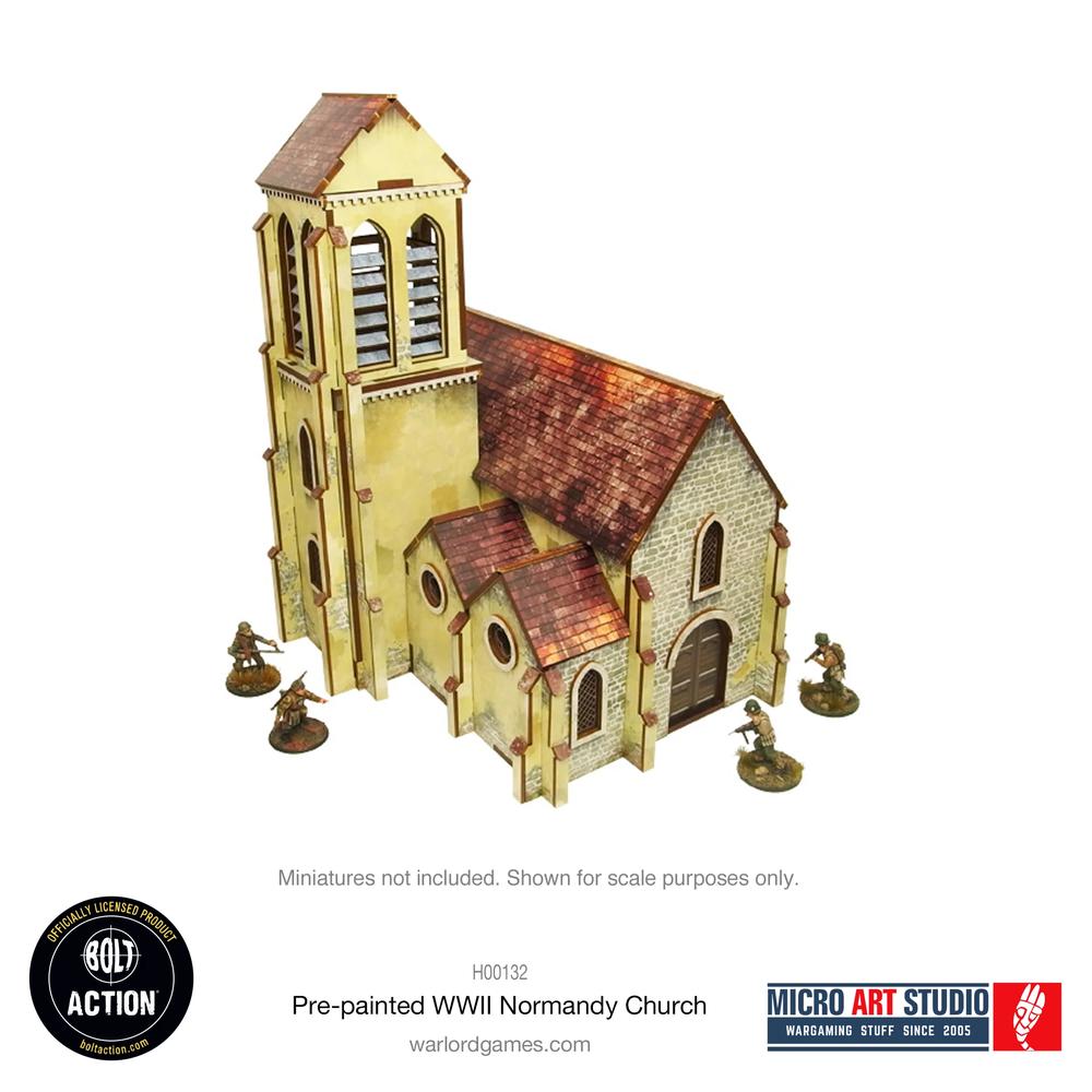 Bolt Action: WW2 Normandy Church PREPAINTED