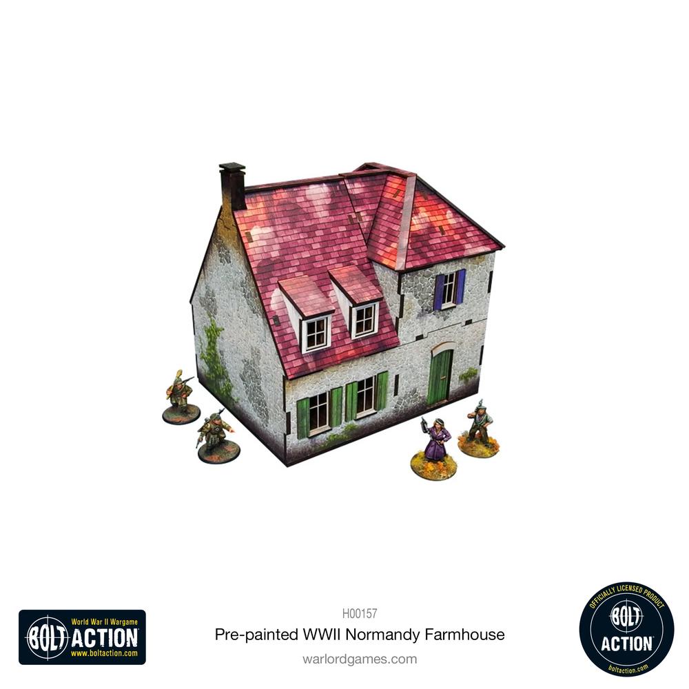 Bolt Action: Pre-painted WWII Normandy Farmhouse_1