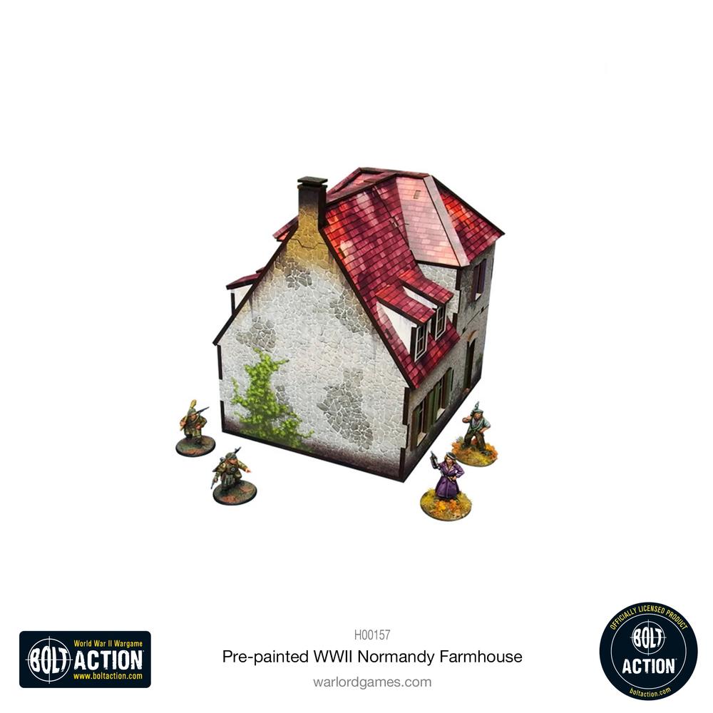 Bolt Action: Pre-painted WWII Normandy Farmhouse_2