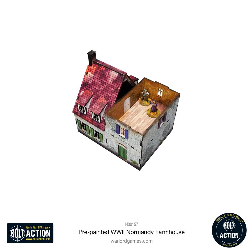 Bolt Action: Pre-painted WWII Normandy Farmhouse_3