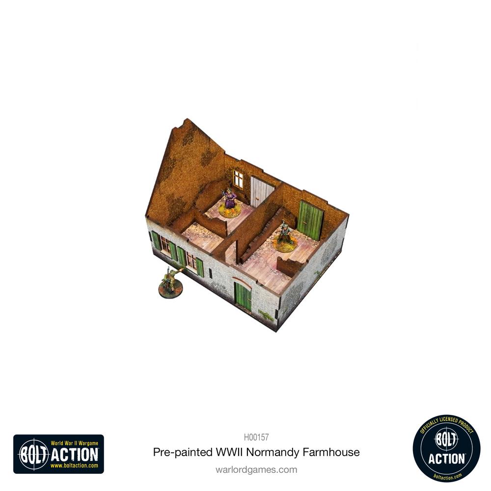 Bolt Action: Pre-painted WWII Normandy Farmhouse_4
