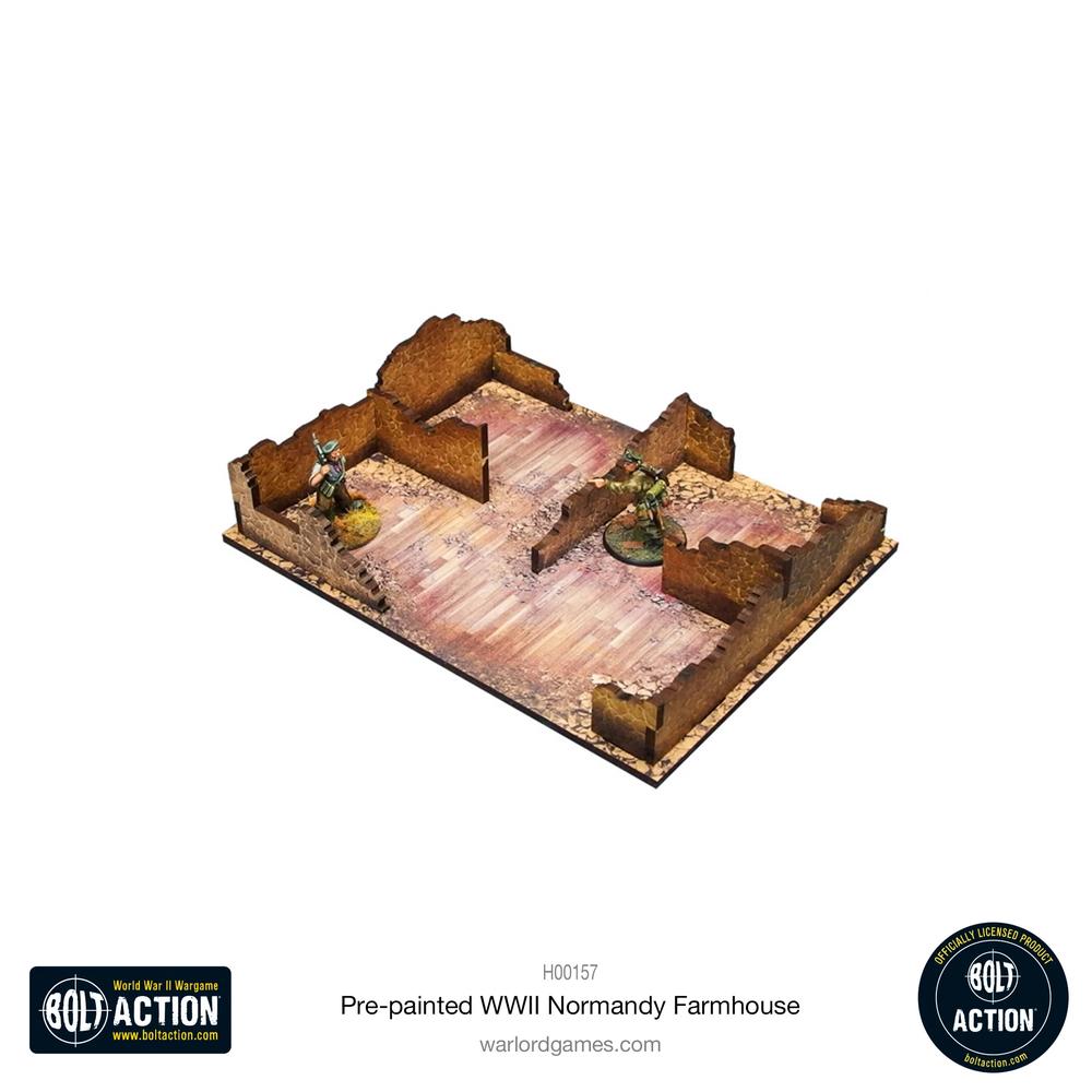Bolt Action: Pre-painted WWII Normandy Farmhouse_5
