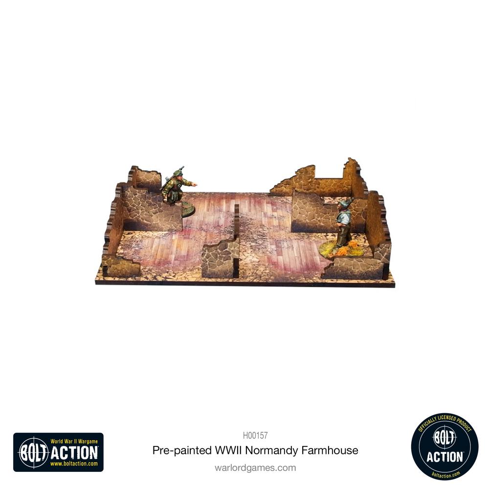 Bolt Action: Pre-painted WWII Normandy Farmhouse_6